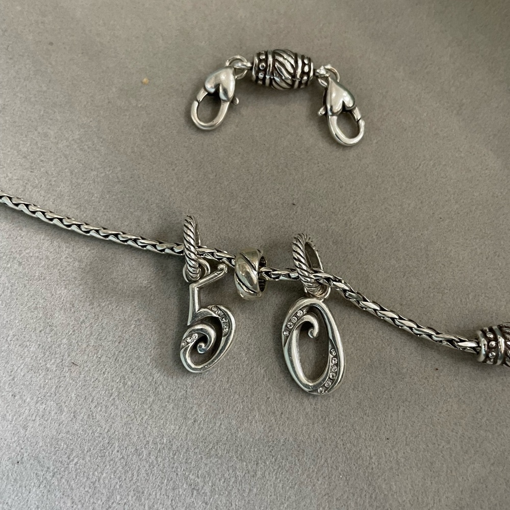 Brighton Chain Charm Bracelet / Great 50th Birthday Gift